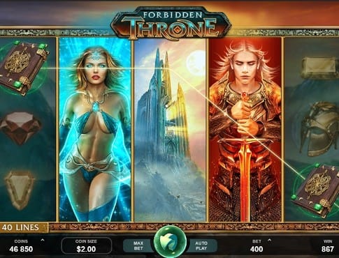 Игровой автомат Forbidden Throne - выигрышная комбинация Выпадение выигрышной комбинации в автомате Forbidden Throne